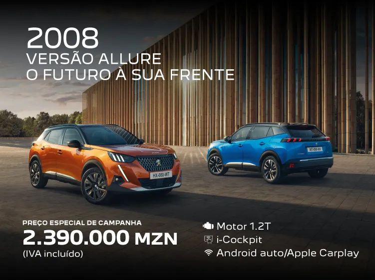 Peugeot 2008 agora por apenas 2.390.000 MZN