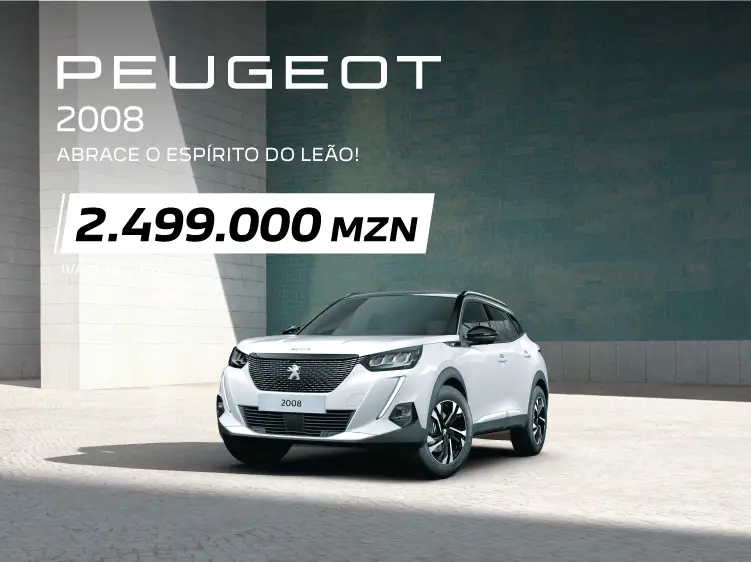 Peugeot 2008 agora por apenas 2.499.000 MZN